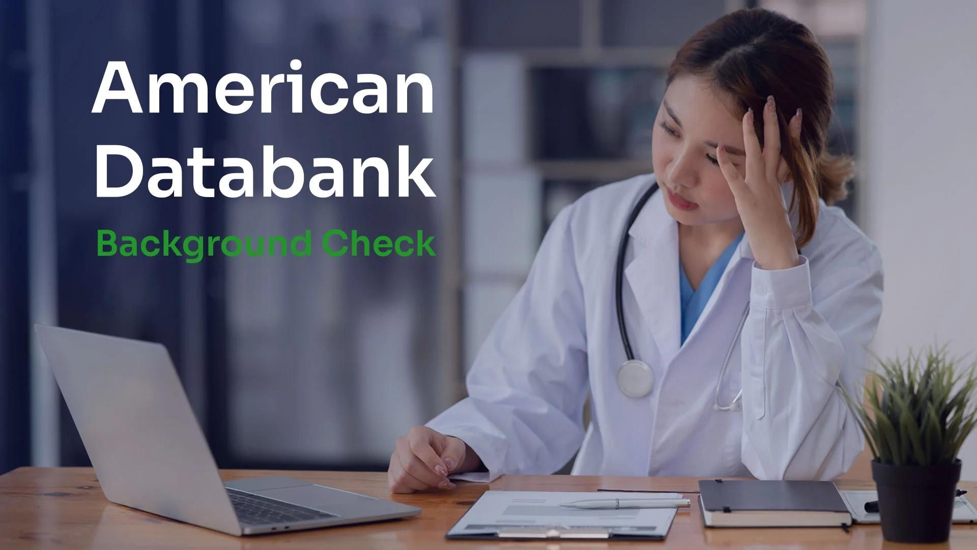 doctor thinking about errors in consumer background check