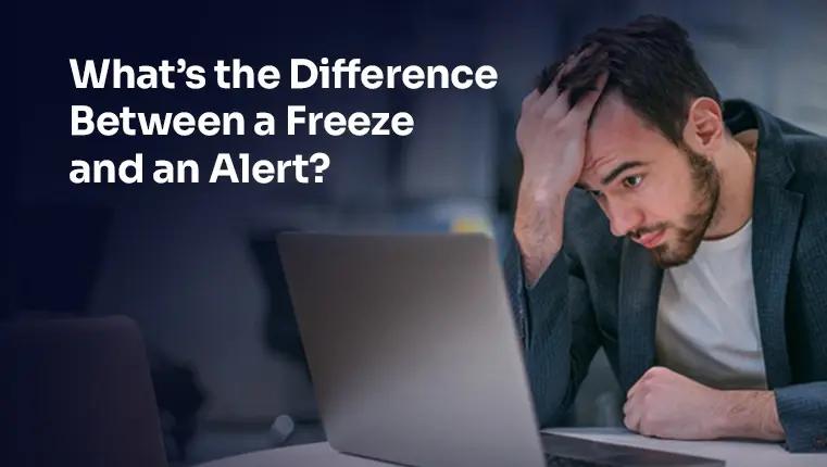 Man holding a credit card and thinking about credit freeze