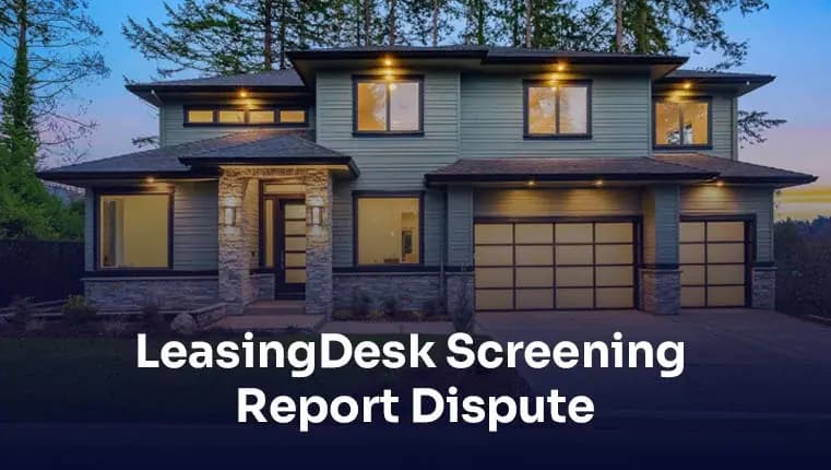 Ways to correct a background check error in a report generated by LeasingDesk