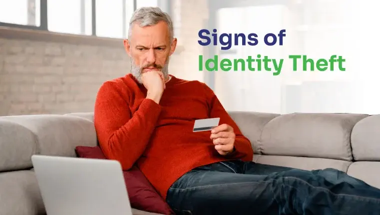 people trying to identify early signs of identity theft looking on indicators