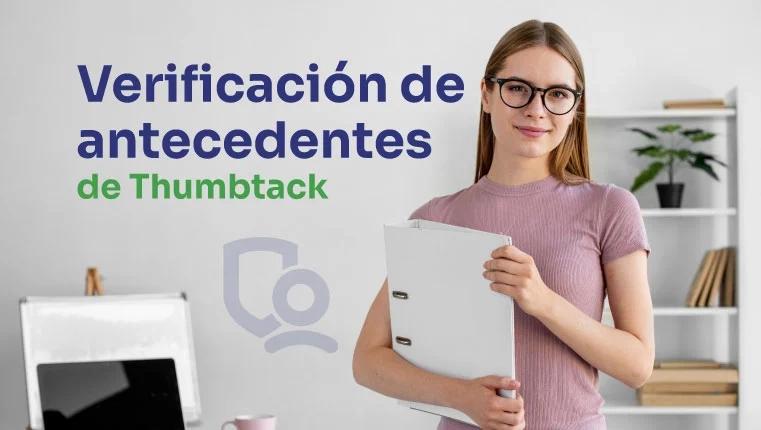 Error en la verificación de antecedentes de Thumbtack