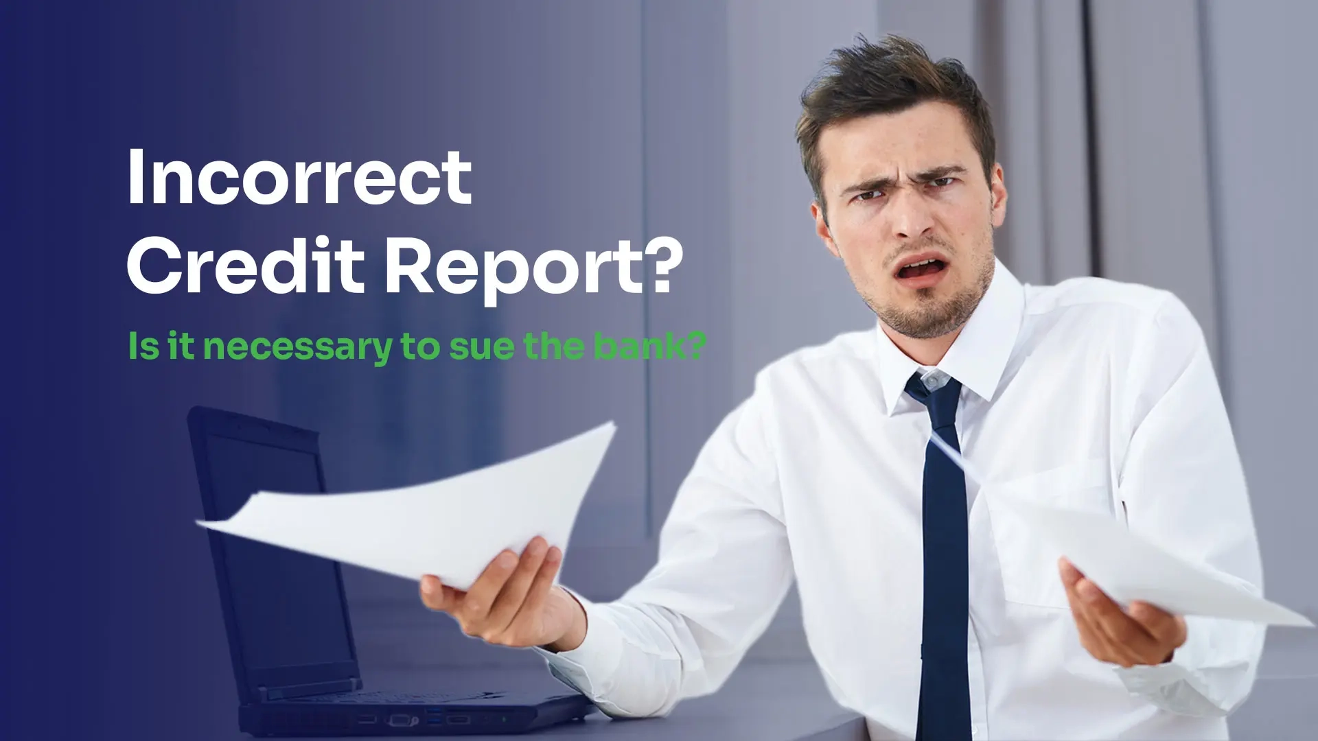 man confused by his credit report