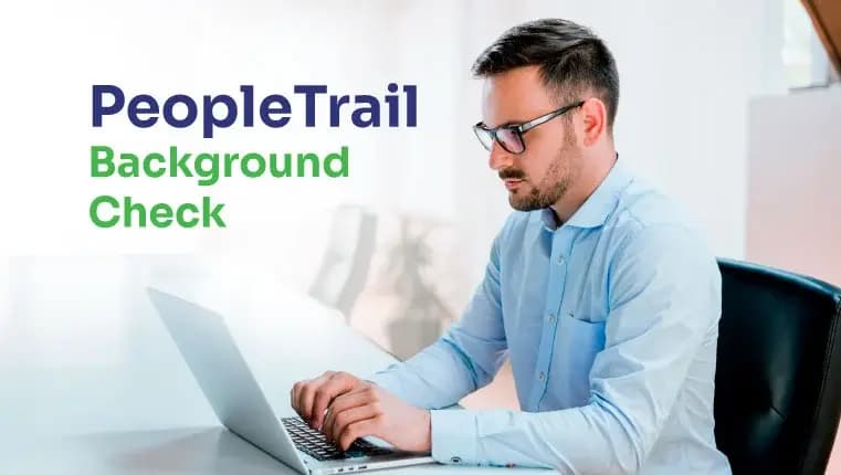 man sitting behind the laptop in peopletrail office