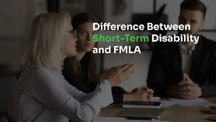 colleagues discussing FMLA with their employer