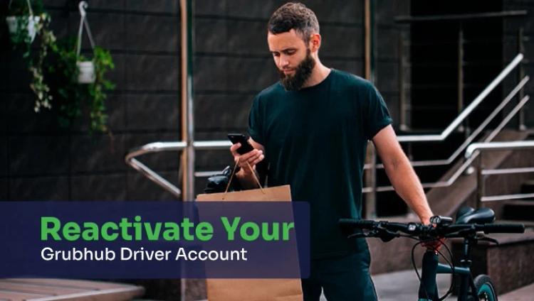 man with bags trying to reactivate his grubhub account