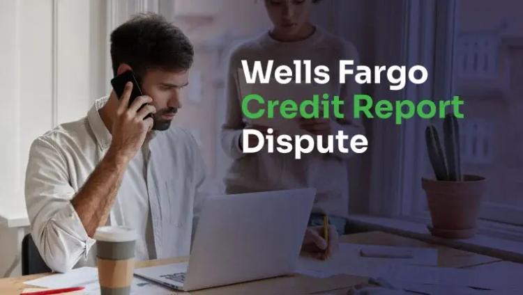 man behind laptop calling wells fargo