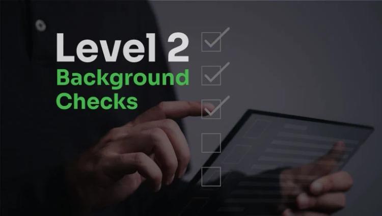 man looking at his transparent background check
