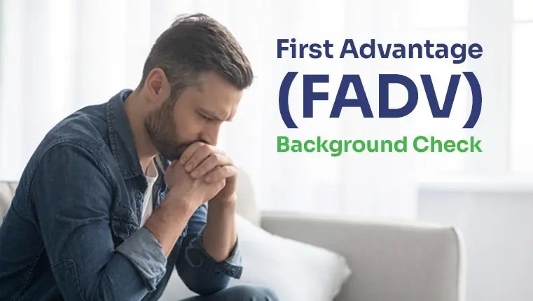 first advantage background check fail Sad man sits over cardboard houses