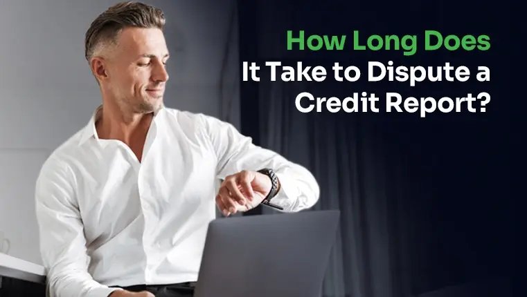 how long does it take to dispute a credit report alarm clock on the dark background