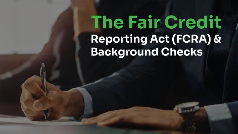 fcra and background checks lawyer with a pen in hand signing document