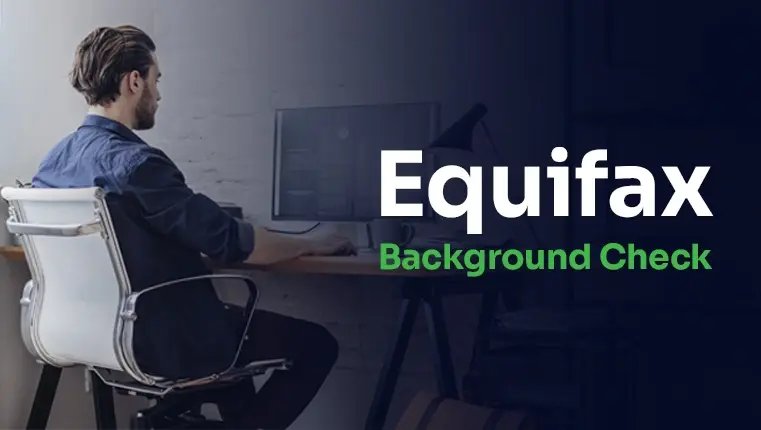 Man with pen looking for mistakes in Equifax background check