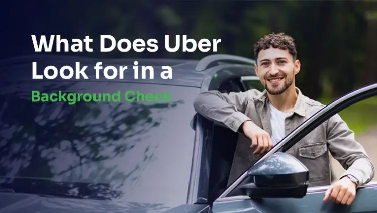 uber's driver standing near his care
