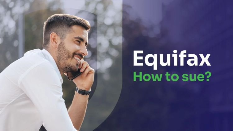 man calling an attorney for suing equifax