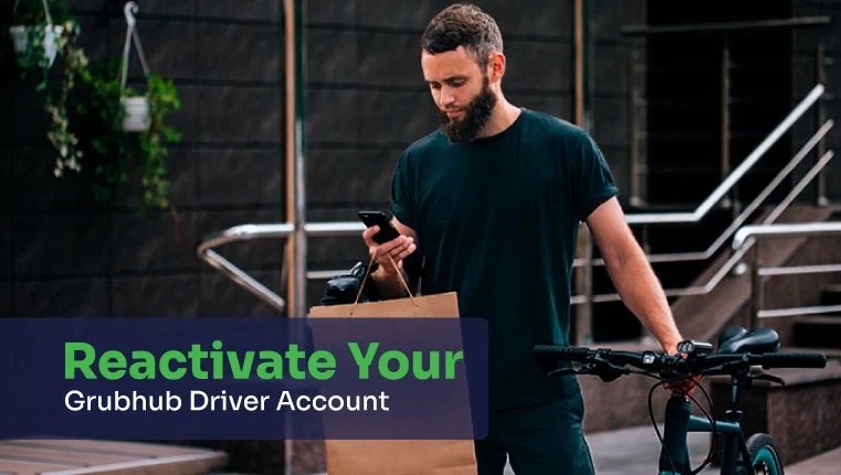 man with bags trying to reactivate his grubhub account