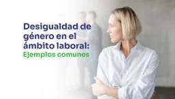 mujer mirando a los hombres del fondo