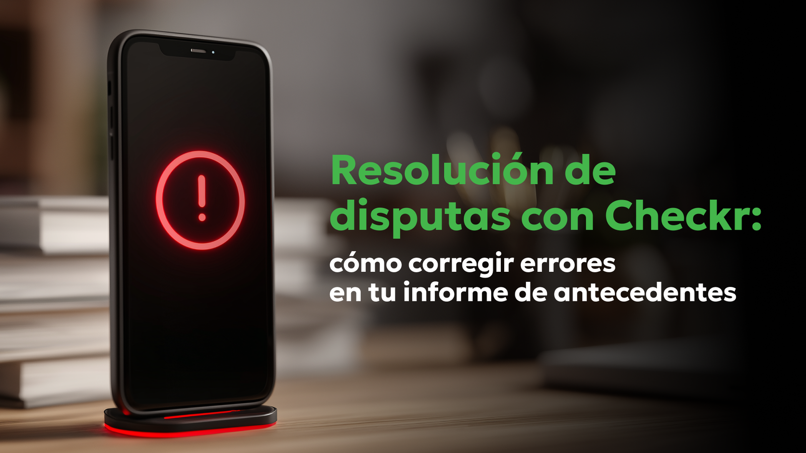 Cómo disputar errores en verificaciones de antecedentes de Checkr (Guía 2026) Alerta de error en informe de antecedentes que muestra cómo corregir disputas en una verificación de Checkr