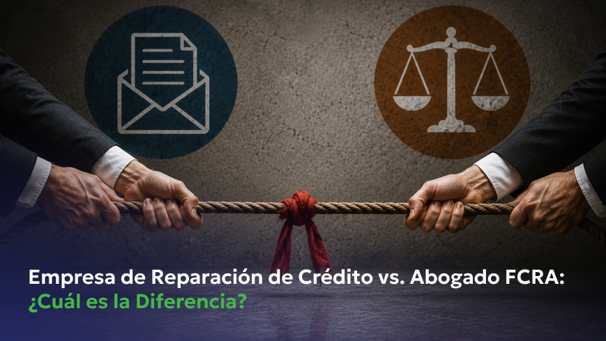 Empresa de Reparación de Crédito vs. Abogado FCRA: Lo Que los Consumidores Deben Saber