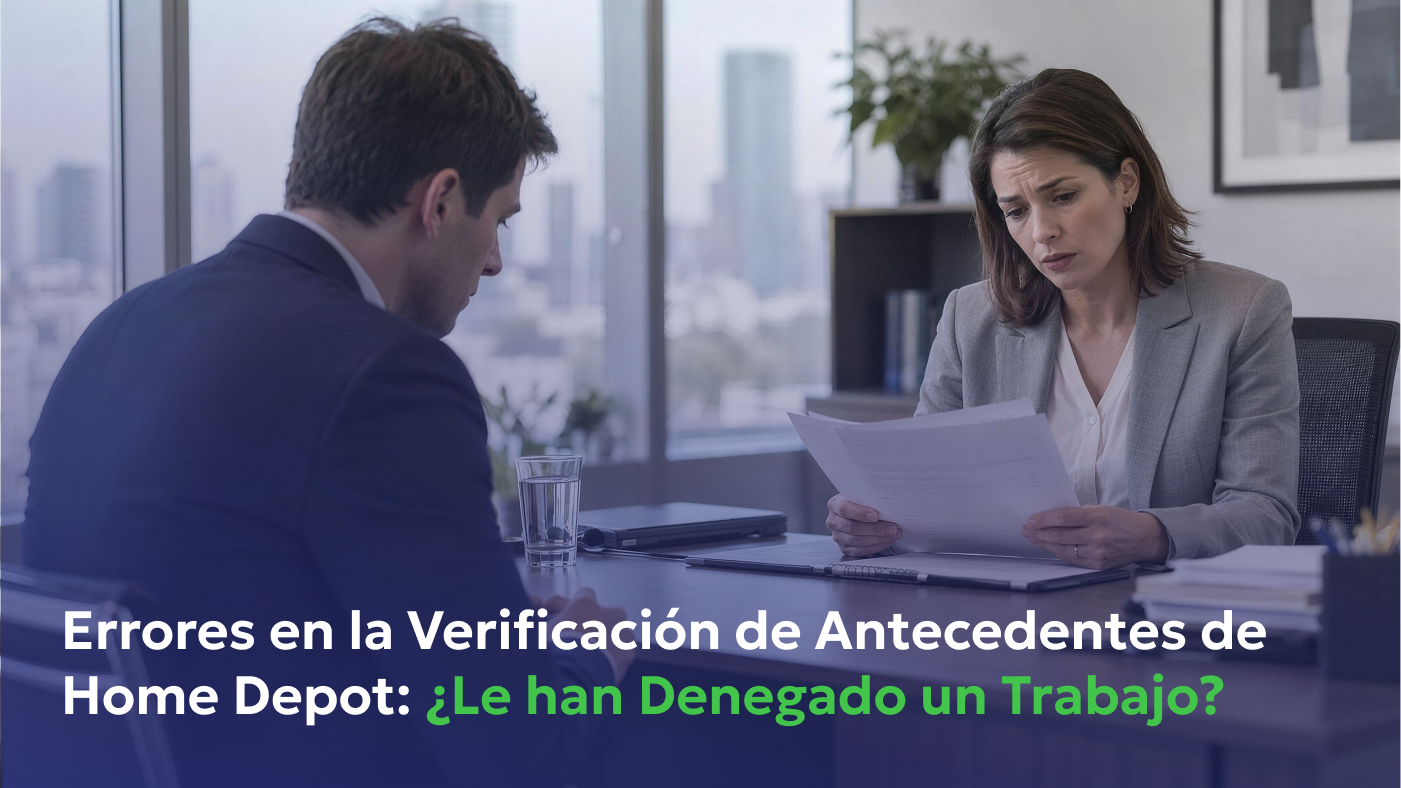 Verificación de Antecedentes de Home Depot: Errores, Disputas y derechos FCRA