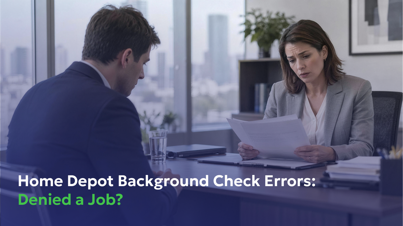 Home Depot Background Check Errors: Denied a Job? Home Depot Background Check: Errors, Disputes & FCRA Rights