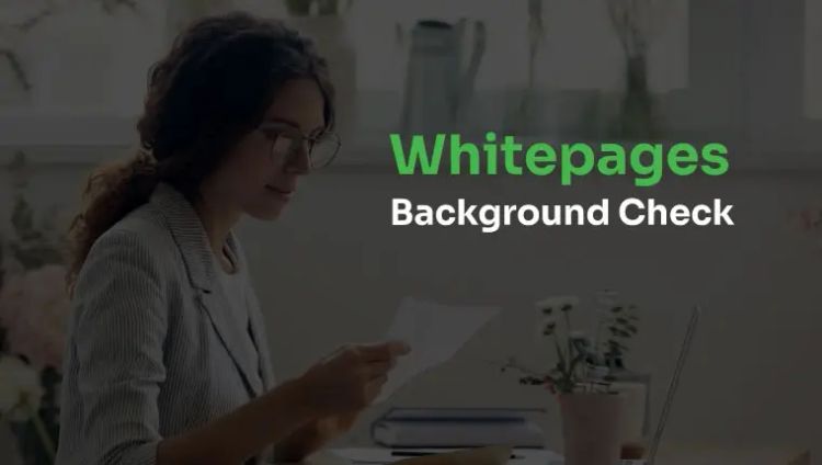 woman in glasses looking at her background check print