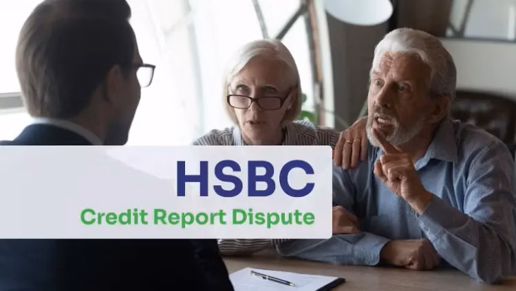 HSBC Credit Report Dispute old couple disputing their hsbc credit report with man in a suit