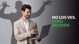 Errores en los Informes de LexisNexis: Riesgos Ocultos en Empleo, Vivienda y Seguros Hombre frente a un portátil con sombra de titiritero, simbolizando los errores en las verificaciones de antecedentes de LexisNexis. Consumer Attorneys ayuda a corregir errores que afectan empleo, vivienda y seguros.