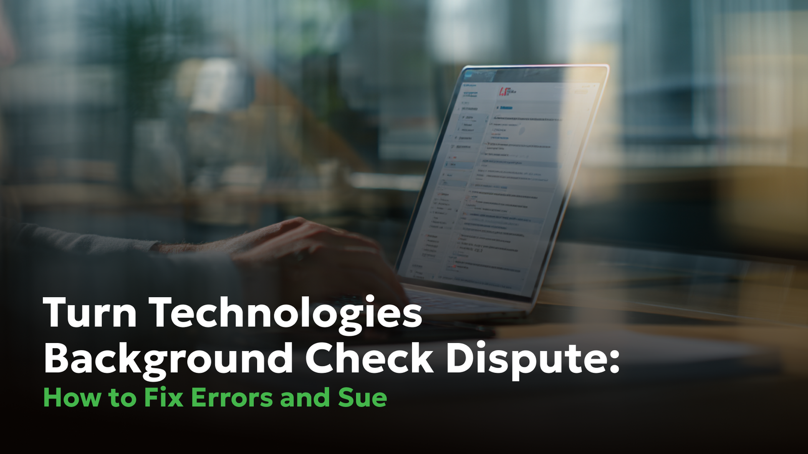 Turn Technologies Background Check Dispute & Lawsuit 